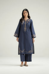 2 Piece Slub Khaddar Embroidered Suit (CP0586)