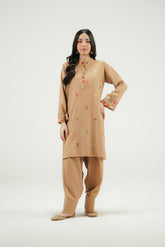 2 Piece Lawn karandi Embroidered Suit (CP0593)