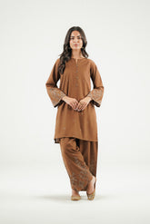 2 Piece Slub Khaddar Embroidered Suit (CP0606)
