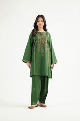 2 Piece Slub Khaddar Embroidered Suit (CP0617)