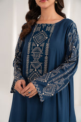 1 Piece Linen Viscose Embroidered Shirt (CS0073)