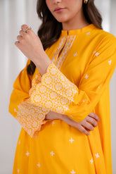 1 Piece Linen Viscose Embroidered Shirt (CS0106)