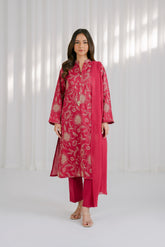 3 Piece Lawn Embroidered Suit (CS0119)
