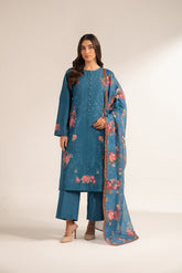 3 Piece Slub Khaddar Embroidered (CS0274)