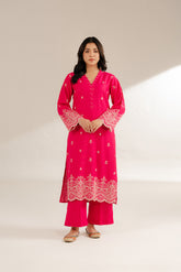 2 Piece Cotton Karandi Embroidered Suit (CS0287)