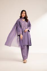 3 Piece Slub Khaddar Embroidered (CS0288)