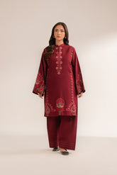 2 Piece Slub Khaddar Embroidered Suit (CS0295)