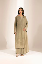 3 Piece Lawn Karandi Embroidered Suit (CS0297)