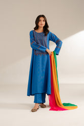 3 Piece Cotton Karandi Embroidered Suit (CS0304)