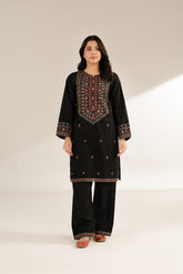 2 Piece Slub Khaddar Embroidered Suit (CS0306)