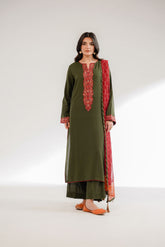 3 Piece Lawn Karandi Embroidered Suit (CS0312)