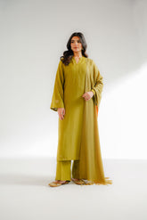 3 Piece Cotton Karandi Embroidered Suit (CS0318)