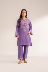 2 Piece Slub Khaddar Embroidered Suit (CS0319)