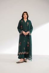 3 Piece Lawn Karandi Embroidered Suit (CS0322)