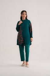 1 Piece Linen Embroidered Suit (CS0332)