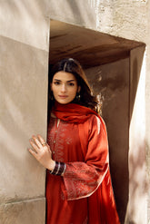 3 Piece Cotton Karandi Embroidered Suit (CS0337)