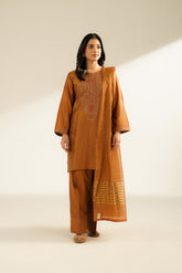 3 Piece Cotton Silk Embroidered (CS0382)