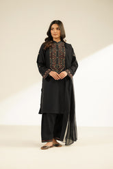 3 Piece Slub Khaddar Embroidered (CS0386)