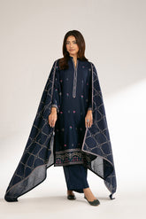 3 Piece Lawn Karandi Embroidered Suit (CS0410)