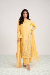 3 Piece Lawn Embroidered Suit (CS0428)