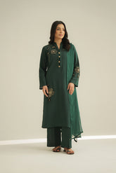 3 Piece Cotton Karandi Embroidered Suit (CS0462)