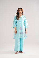 2 Piece Cotton Rip Stop Embroidered Suit (CS0465)