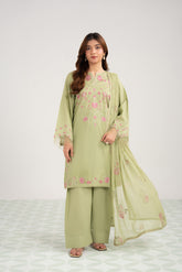 3 Piece Lawn Embroidered Suit (CS0512)