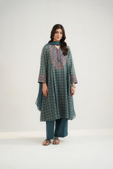3 Piece Printed Lawn Embroidered Suit (CS0526)