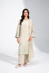 3 Piece Lawn Karandi Embroidered Suit (CS0704)