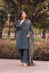 3 Piece Cotton Karandi Embroidered Suit (CS0710)