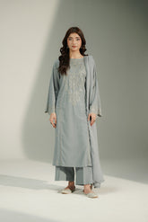 3 Piece Lawn Karandi Embroidered Suit (CS0715)