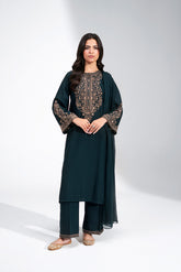 3 Piece Lawn Karandi Embroidered Suit (CS0746)