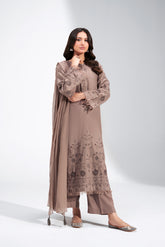 3 Piece Lawn Karandi Embroidered Suit (CS0766)