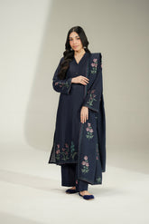 3 Piece Lawn Karandi Embroidered Suit (CS0770)