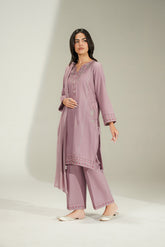3 Piece Slub Khaddar Embroidered Suit (CS0781)