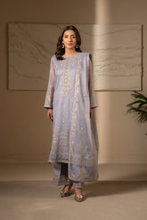 3 Piece Unstitched Embroidered Suit (UF0010)