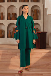 2 Piece Slub Khaddar Embroidered Suit (AE0052)