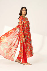 3 Piece Printed Lawn Suit (PD1358)