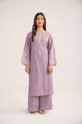 2 Piece Cotton Rip Stop Embroidered Suit (CS0427)