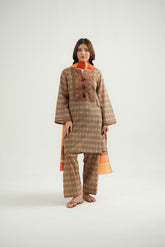 3 Piece Printed Lawn Embroidered Suit (CP0490)