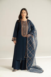 3 Piece Lawn Embroidered Suit (CS0536)