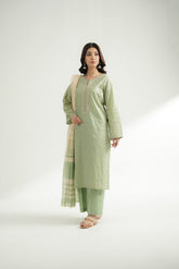 3 Piece Lawn Embroidered Suit (CS0577)