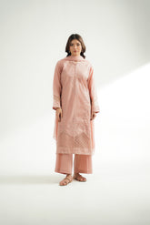 3 Piece Cotton Jacquard Embroidered Suit (CS0576)