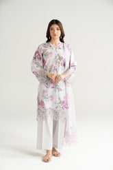 3 Piece Printed Lawn Embroidered Suit (CP0461)