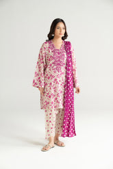 3 Piece Printed Lawn Embroidered Suit (CP0467)