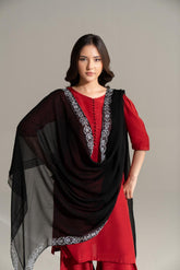 1 Piece Chiffon Embroidered Dupatta (FD0114)