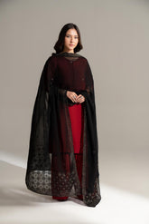 1 Piece Chiffon Embroidered Dupatta (FD0113)