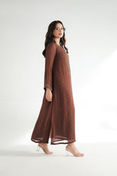 1 Piece Chiffon Embroidered Tunic (FL0219)