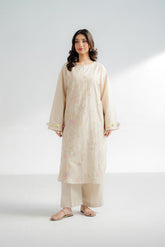 2 Piece Self Jacquard Embroidered Suit (CS0601)