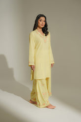 3 Piece Cotton Embroidered Suit (CS0487)